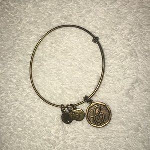Alex and ani gold C bracelet